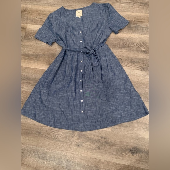 Hope and Henry Denim Casual Dress Size 12 “Quality Good for the Greater Good “ - Picture 6 of 8